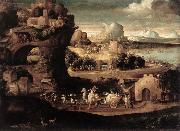 Landscape with Magicians fs CARPI, Girolamo da